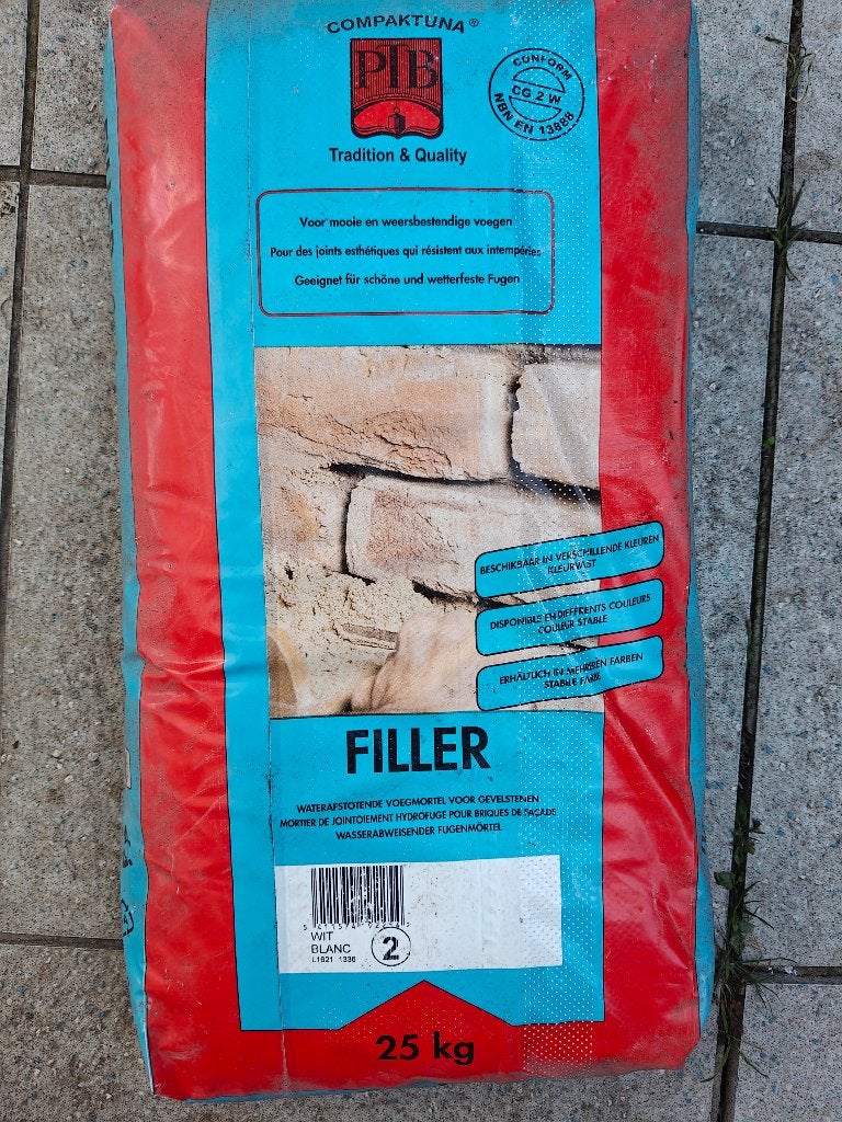 Coulis résistant à l'eau pour briques de parement, Bricolage & Construction, Enlèvement, Neuf, Autres types