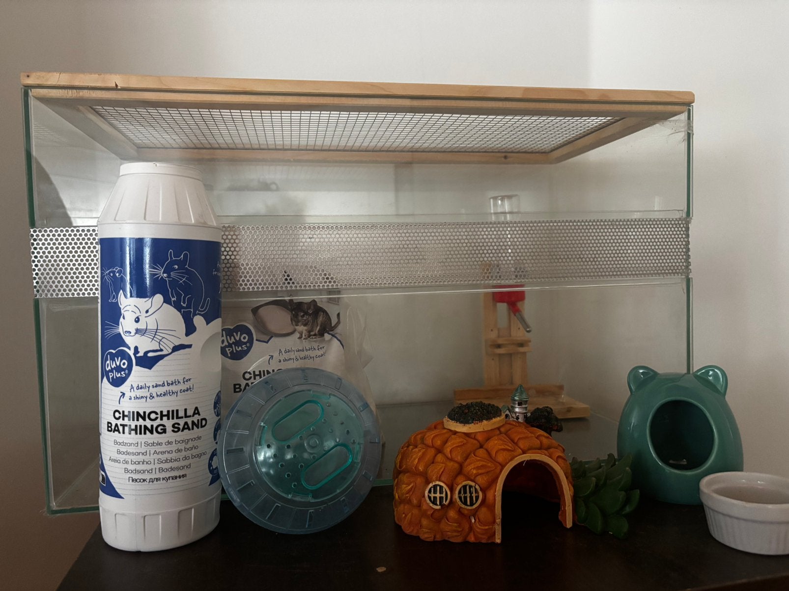 Glazen hamster bak, Dieren en Toebehoren, Ophalen, Zo goed als nieuw
