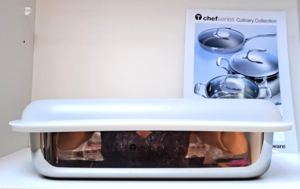 Tupperware™ « Plat à Lazagne Chef Série » inox, Envoi, Neuf, Inox, Casserole ou Cocotte-minute