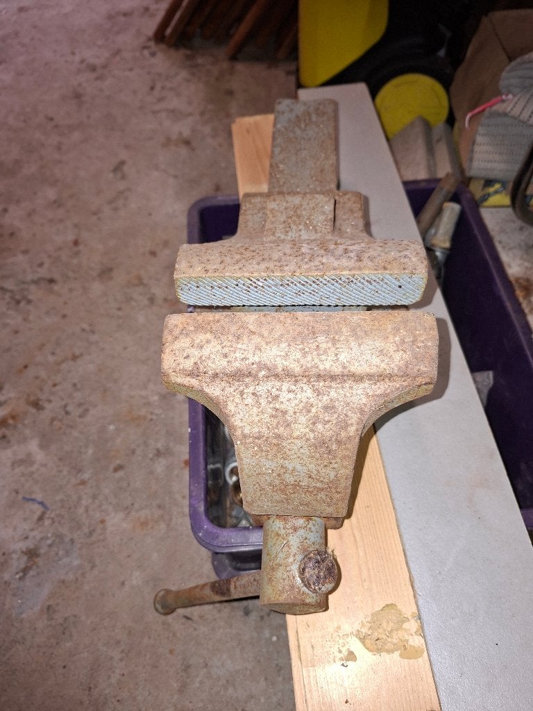 Bankschroef, Ophalen, Gebruikt, Minder dan 70 cm, Bankschroef