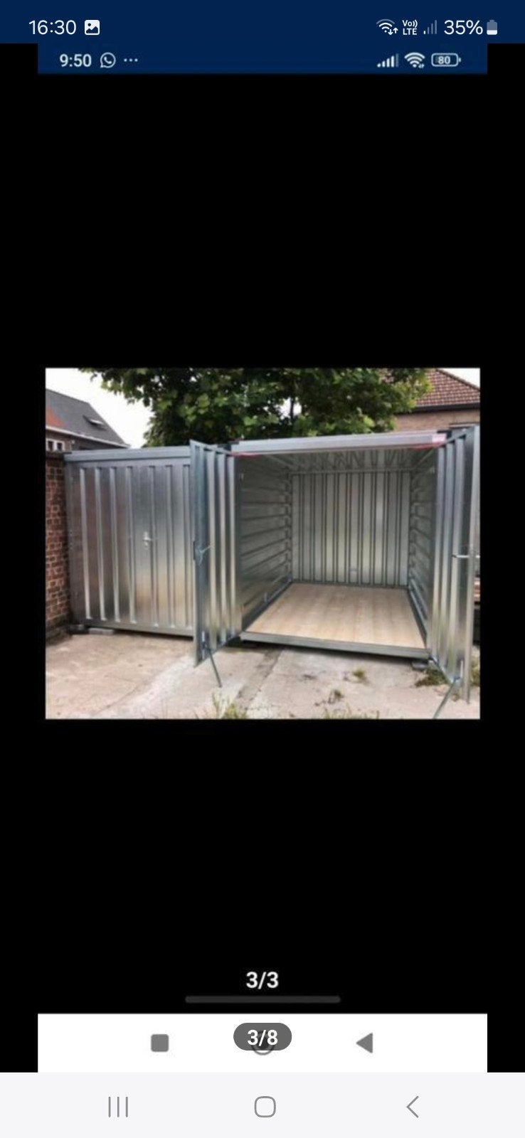 Opslagcontainers te huur, Enlèvement