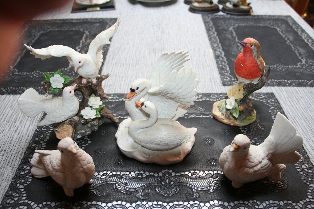 6 bisquit beeldjes vogeltjes, Ophalen, Nieuw