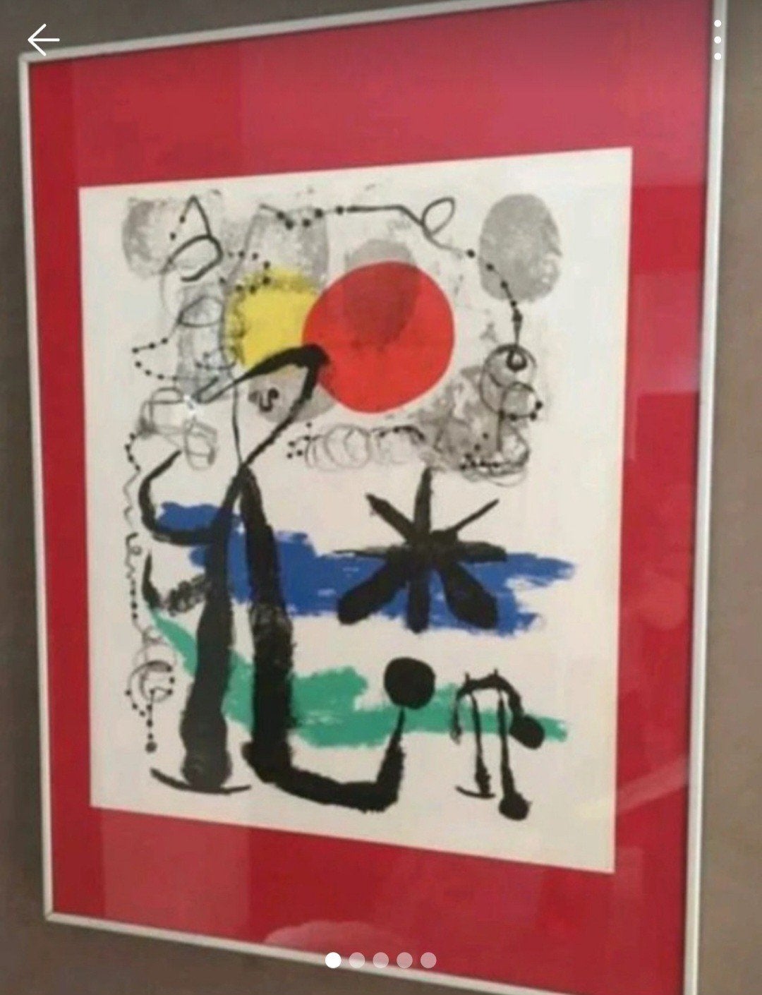 Jolie lithographie Joan Miro édition limitée +certificat, Antiek en Kunst, Personages en Fantasiefiguren, Ophalen of Verzenden