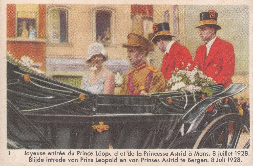 Volledige tweede reeks Côte d'or van Koningin Astrid, Verzenden, Kaart, Foto of Prent
