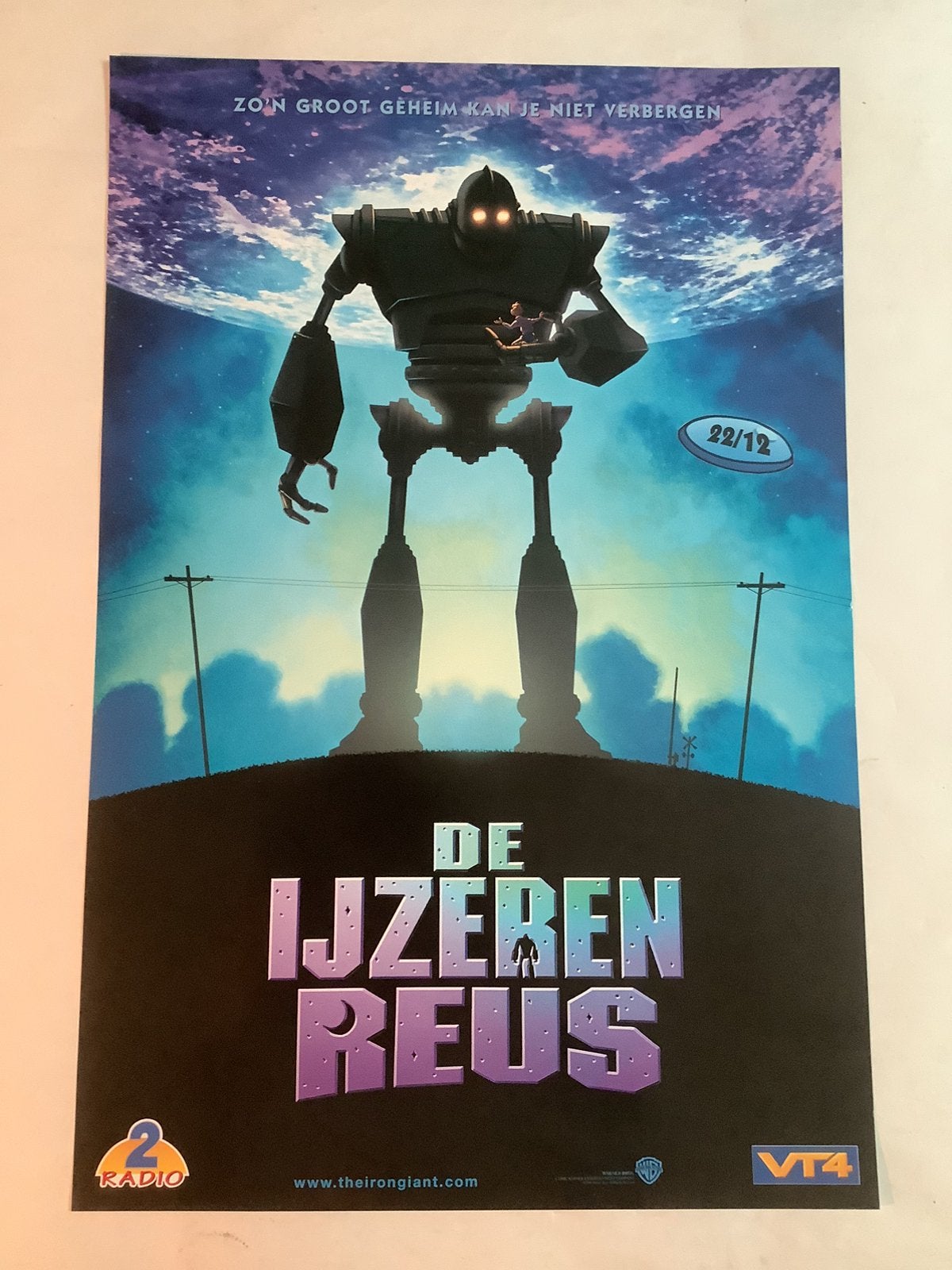 DE IJZEREN REUS   Filmposter   40-60 cm, Enlèvement ou Envoi, Comme neuf