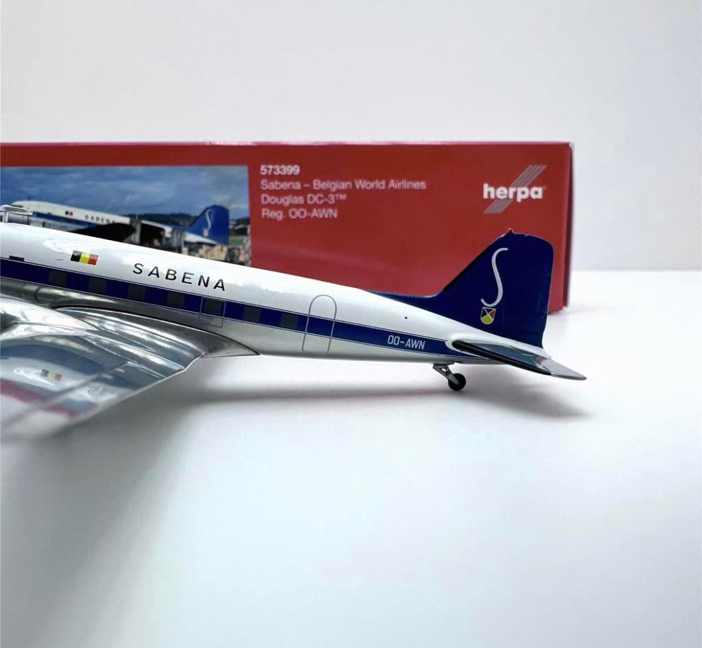 Herpa 1/200 DC3 Sabena, Enlèvement ou Envoi, Neuf