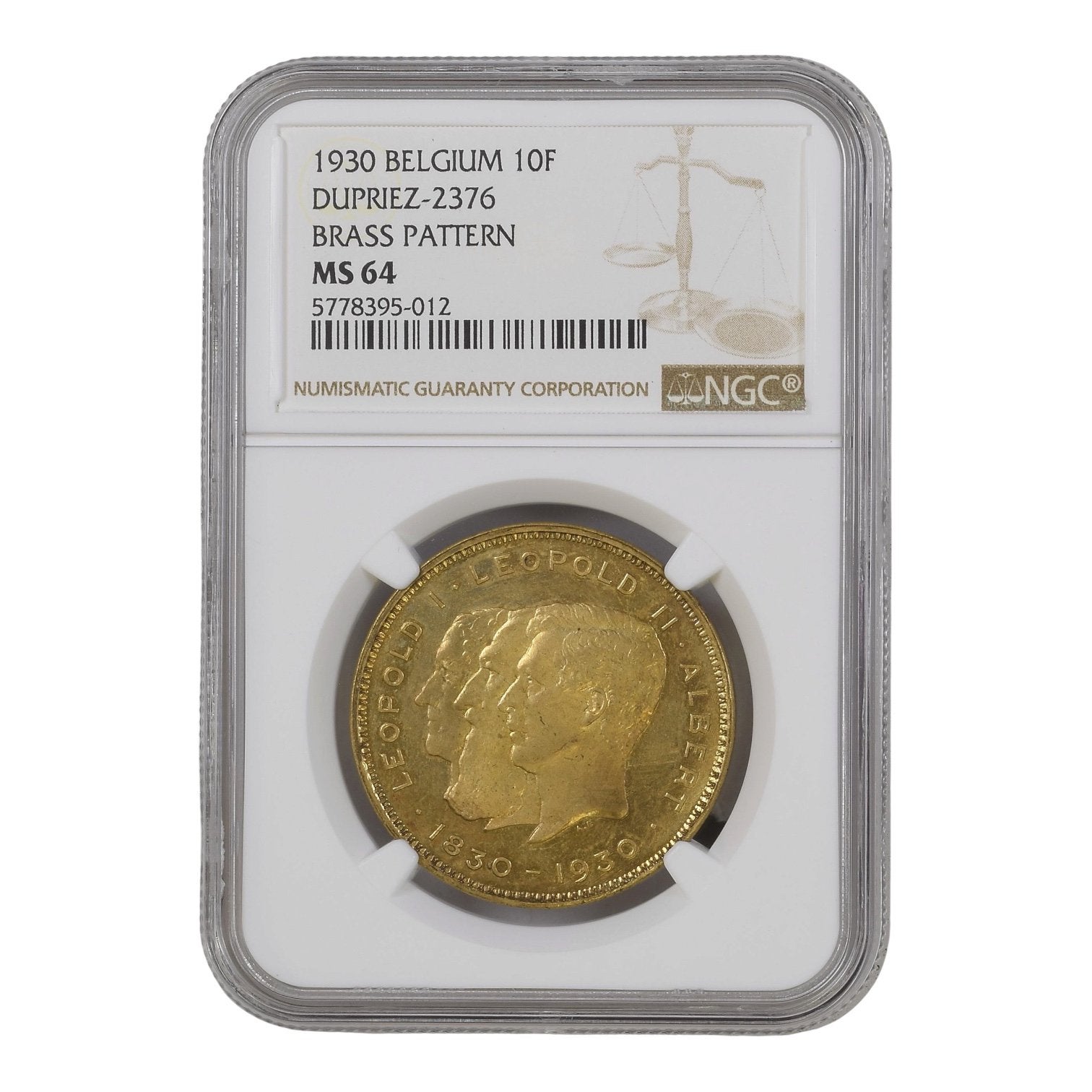 België 10 Frank 1930 ESSAI R2, Ophalen, België