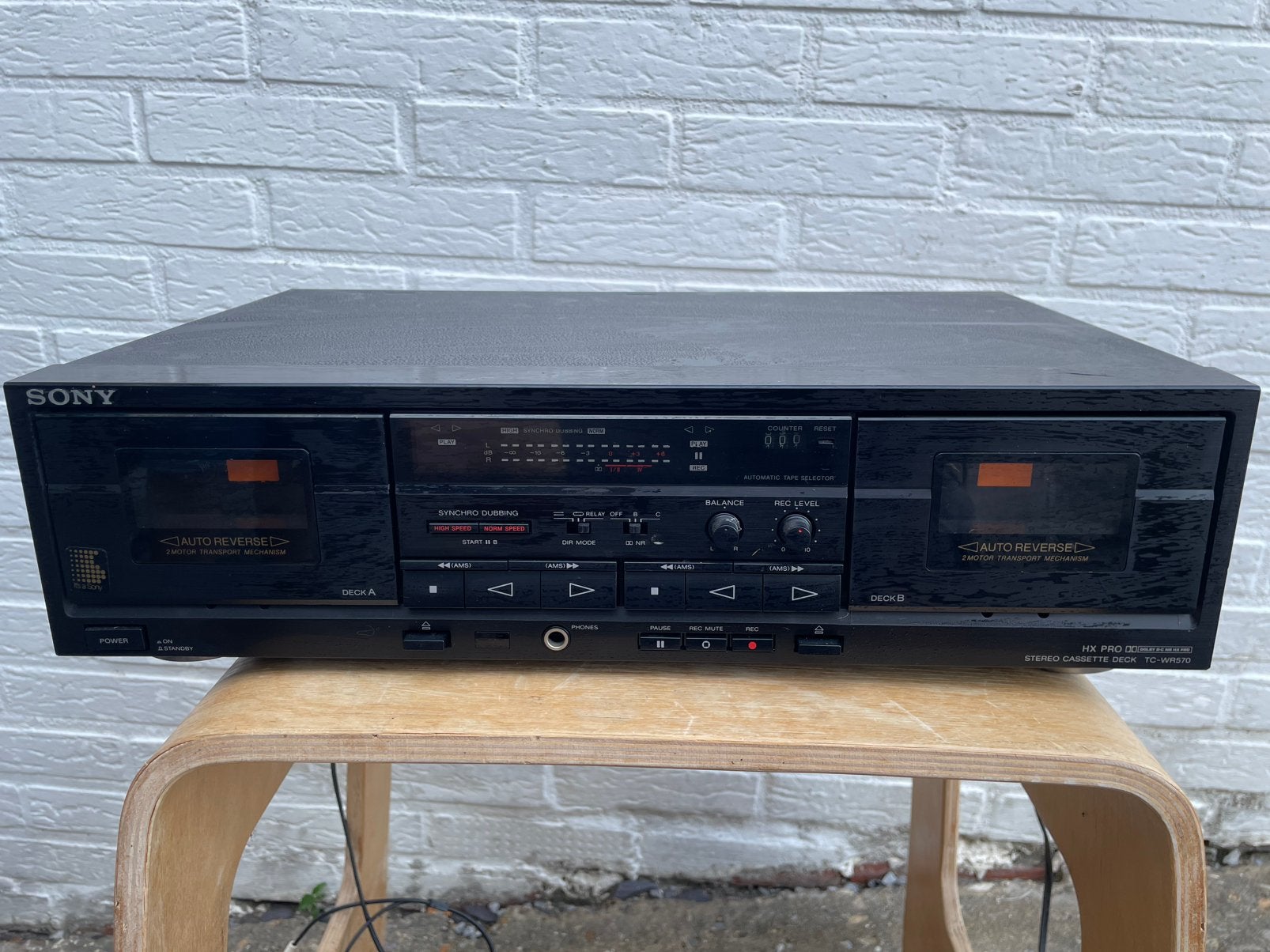 Sony TC-WR570 Dubbel Cassettedeck met Auto-Reverse, Enlèvement, Double, Sony, Auto-reverse
