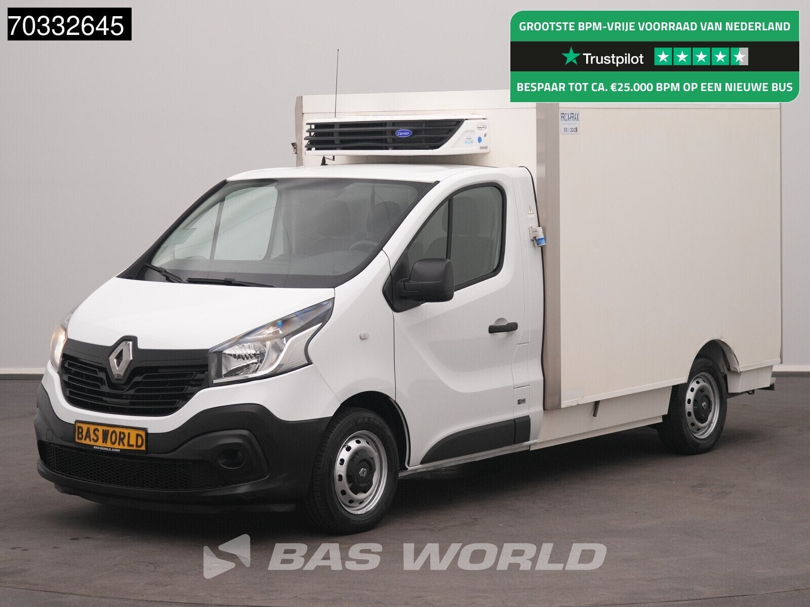 Renault Trafic 125PK Lamberet Koelwagen Carrier Xarios 350mt, Auto's, Stof, Gebruikt, Euro 6, 4 cilinders