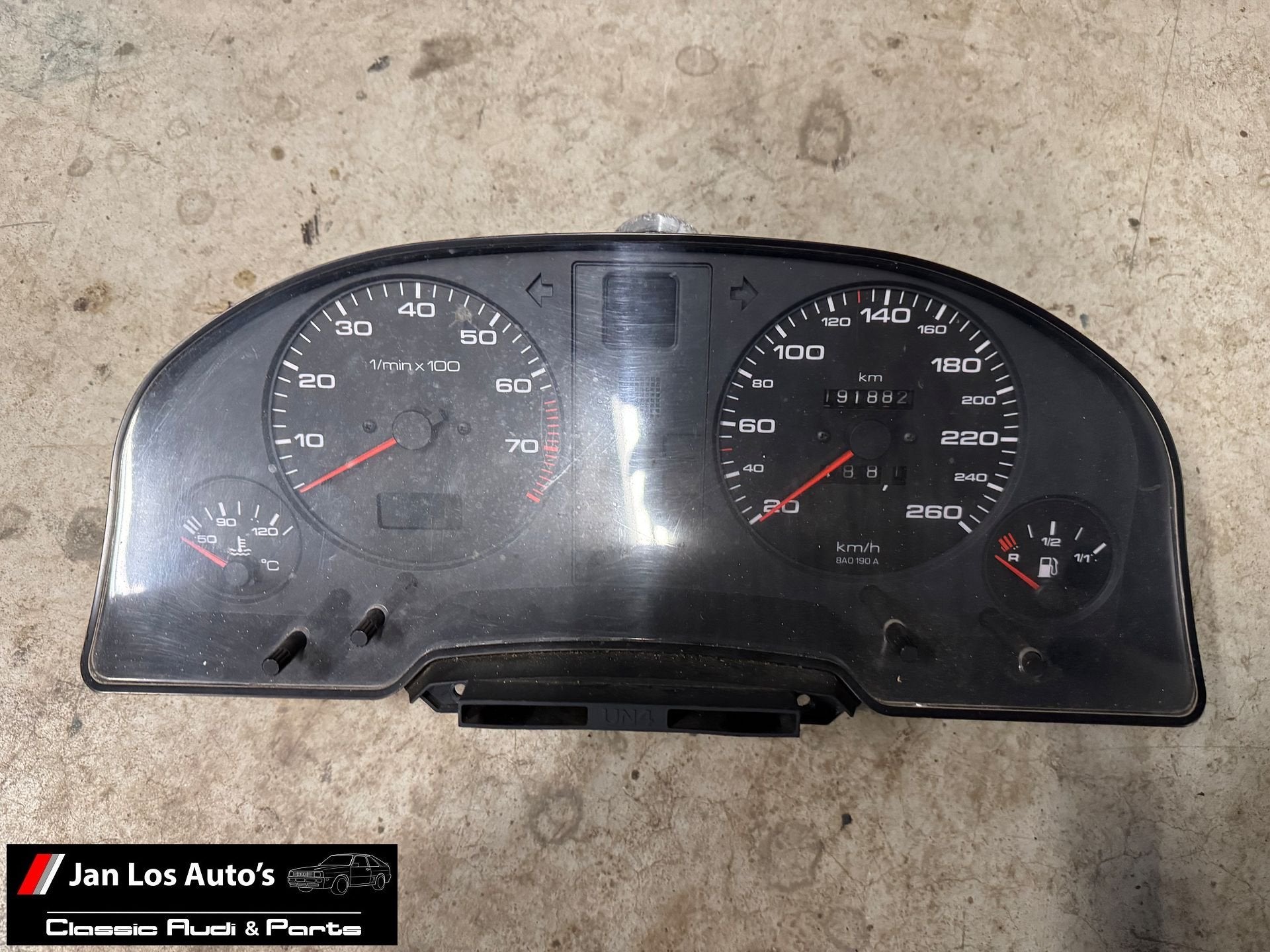 Audi 80 B4 Cabrio Coupe instrumentenpaneel 2.3 2.6 2.8, Autos : Pièces & Accessoires, -, Origine de la pièce connue, Audi, Utilisé