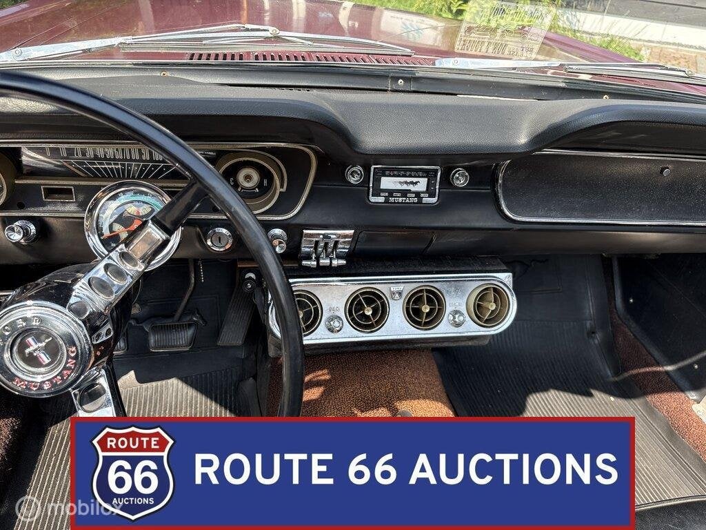 Ford Mustang Cabriolet | 1965 | Route 66 Auctions, Zwart, Bedrijf, Handgeschakeld, Overige carrosserie