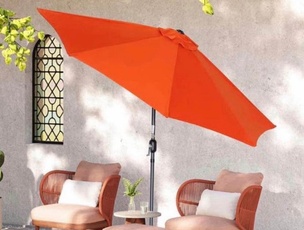 Oranje Parasol, Tuin en Terras, Ophalen, Zo goed als nieuw