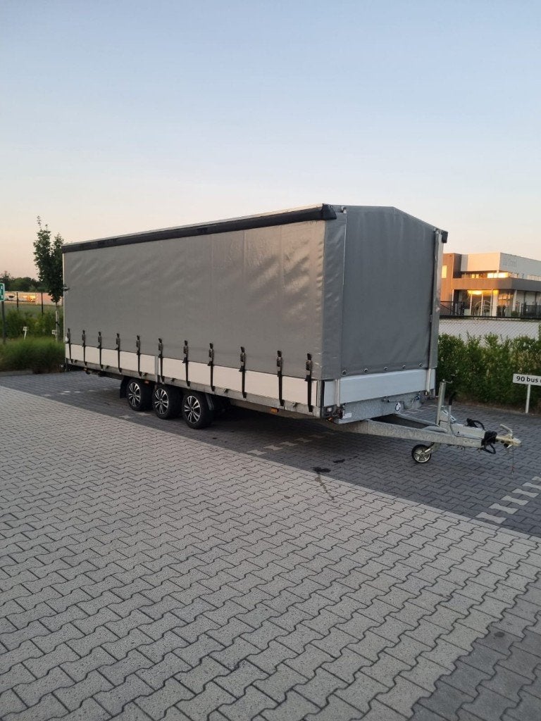 Hapert - Aanhanger met huif en klep - 605x220x180 cm - 3,5T, Ophalen of Verzenden, Zo goed als nieuw