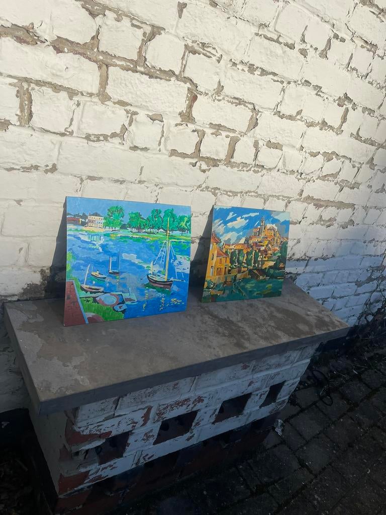 Tableau peinture  decoratif, Ophalen, Zo goed als nieuw