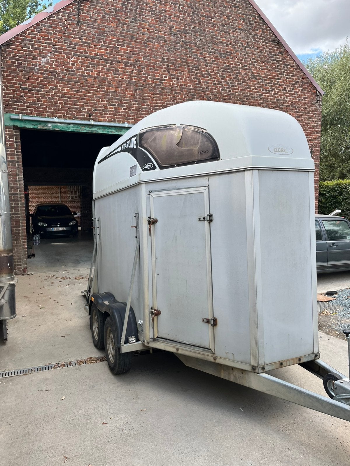 Atec starline met werk aan, Ophalen, Gebruikt, 2-paards trailer
