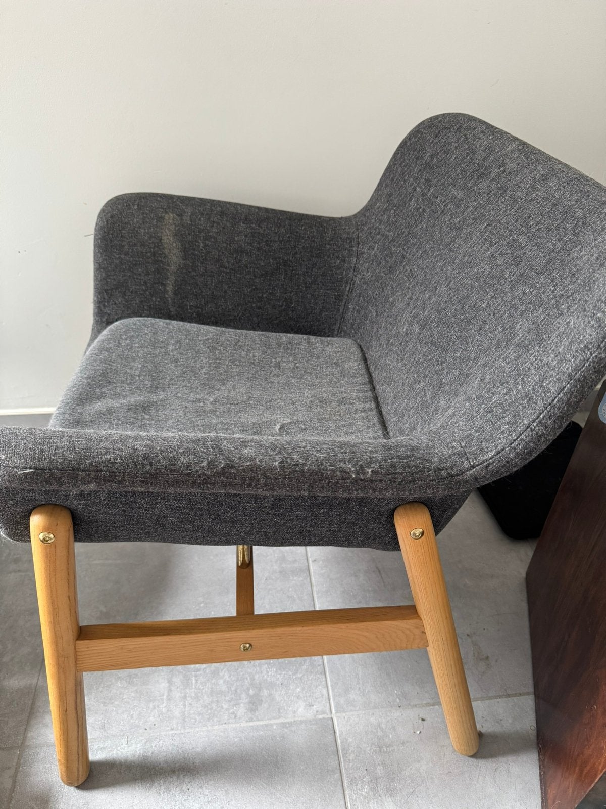 Zetel IKEA Vedbo donkergrijs, Scandinavisch, Une personne, Enlèvement, Utilisé