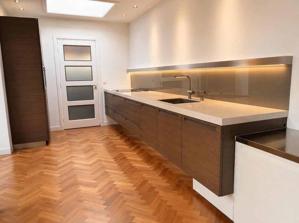 Volledige Italiaanse designkeuken, Ophalen, Gebruikt, Wit, Composiet