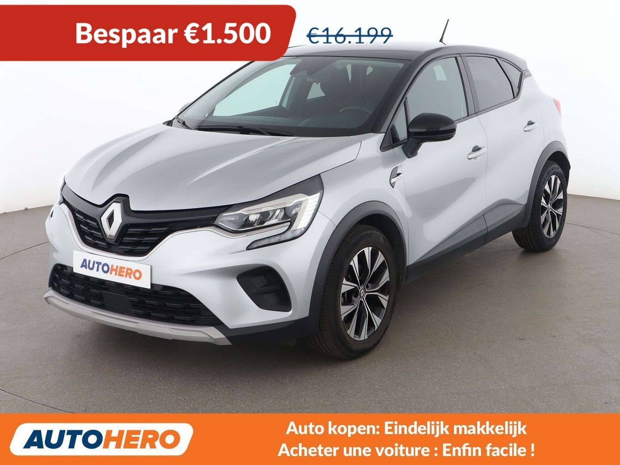Renault Captur 1.6 Hybrid E-Tech Intens (automatique), Autos, Argent ou Gris, Achat, Euro 6, 5 portes