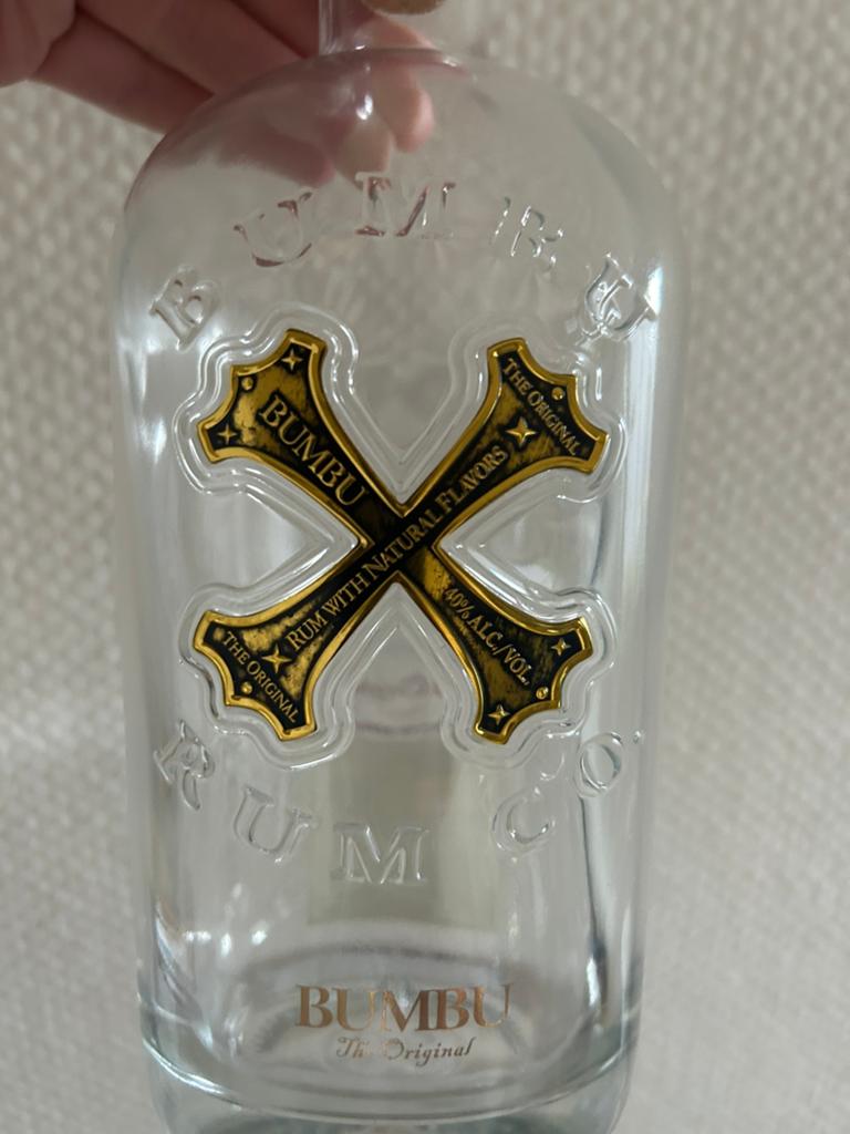 Lege fles rum Bumbu, Verzamelen, Ophalen, Zo goed als nieuw