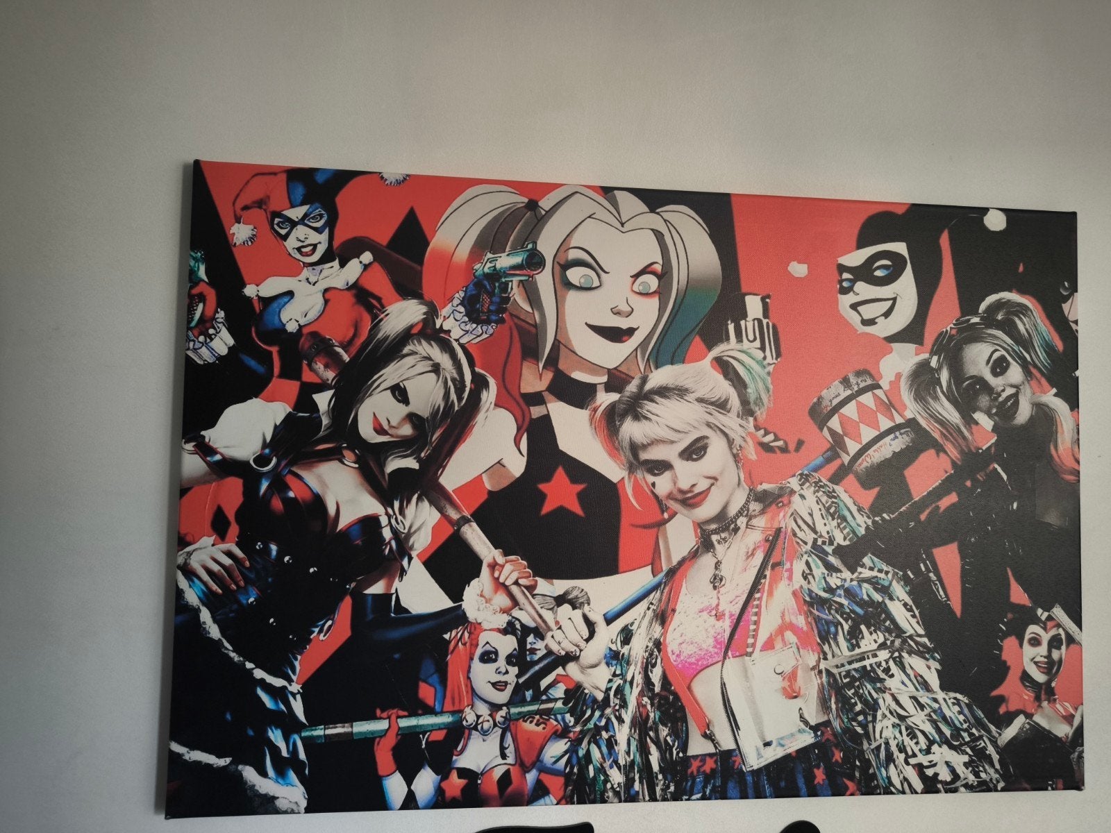 Groote canvas doek Harley Quinn, Verzenden