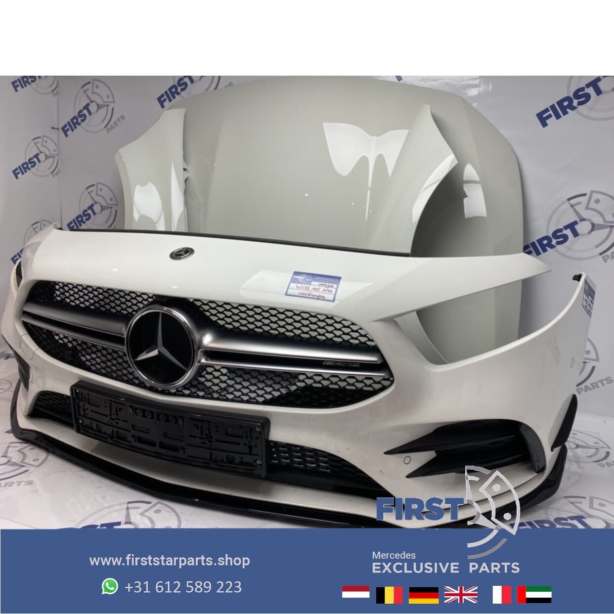 2023 W177 A35 AMG PERFORMANCE VOORKOP WIT Mercedes A Klasse, Auto-onderdelen, Gebruikt, -, Voor, Ophalen of Verzenden