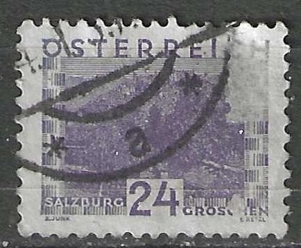 Oostenrijk 1929/1931 - Yvert 383 - Stad Salzburg (ST), Postzegels en Munten, Verzenden, Gestempeld