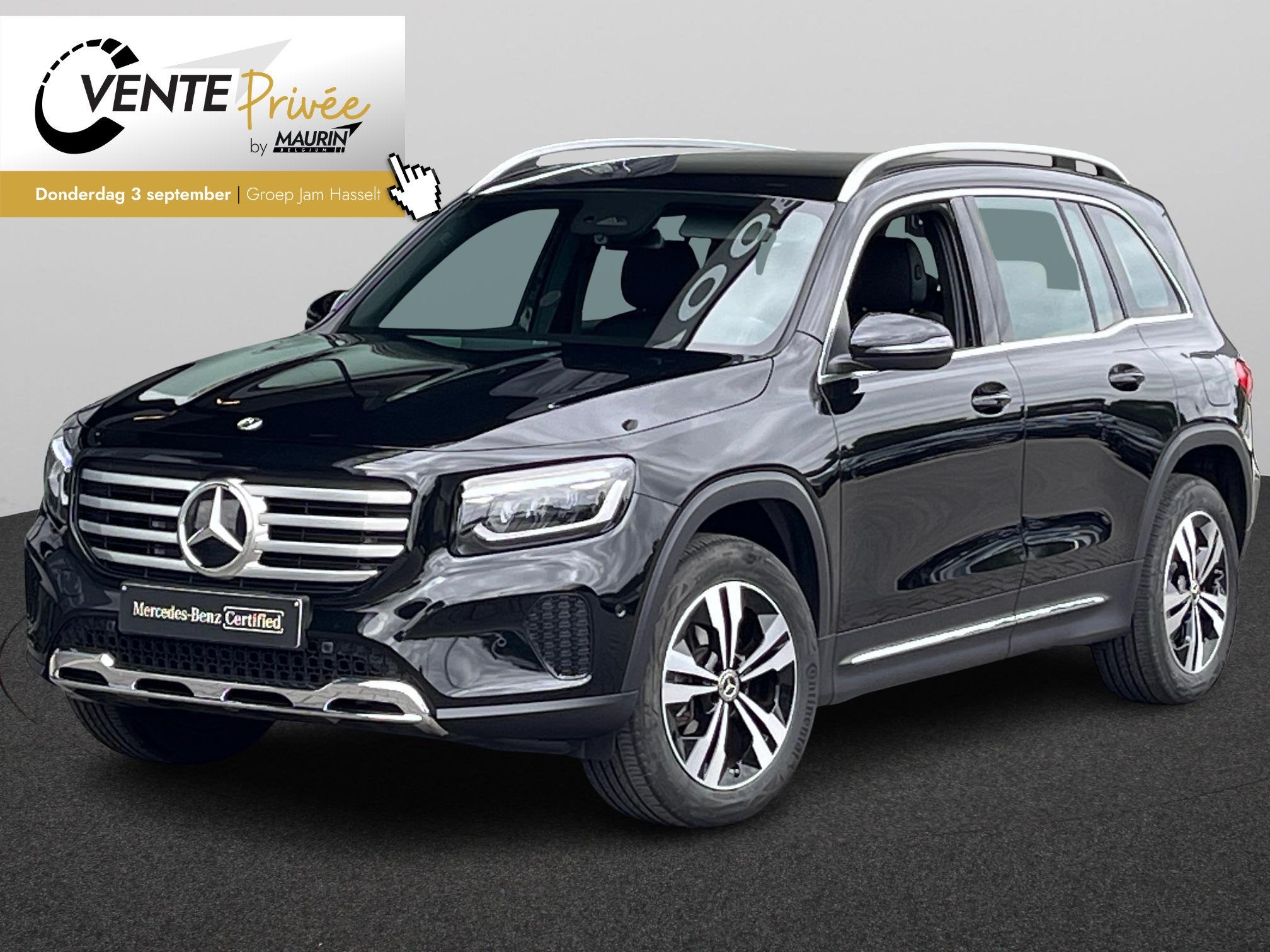 Mercedes-Benz GLB 180 7 seats, Stof, Gebruikt, Zwart, 4 cilinders