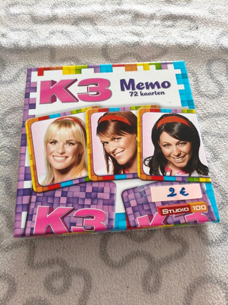 Memoryspel K3, Enlèvement, Comme neuf, Studio 100