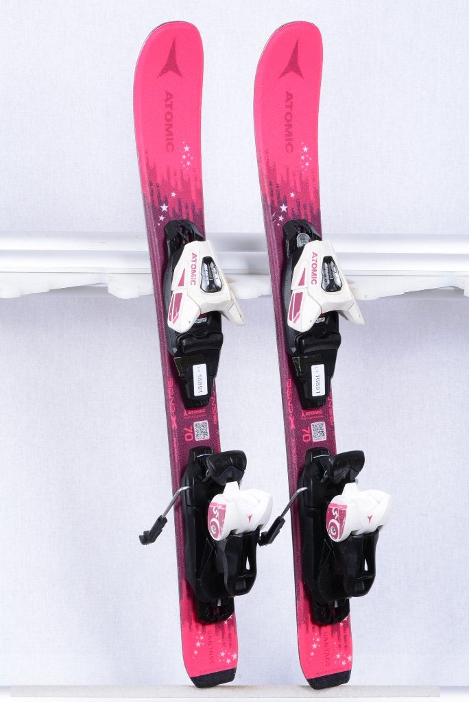Skis pour enfants 80 ; 90 cm ATOMIC VANTAGE GIRL, roses, Moins de 100 cm, Carving, Skis, Utilisé