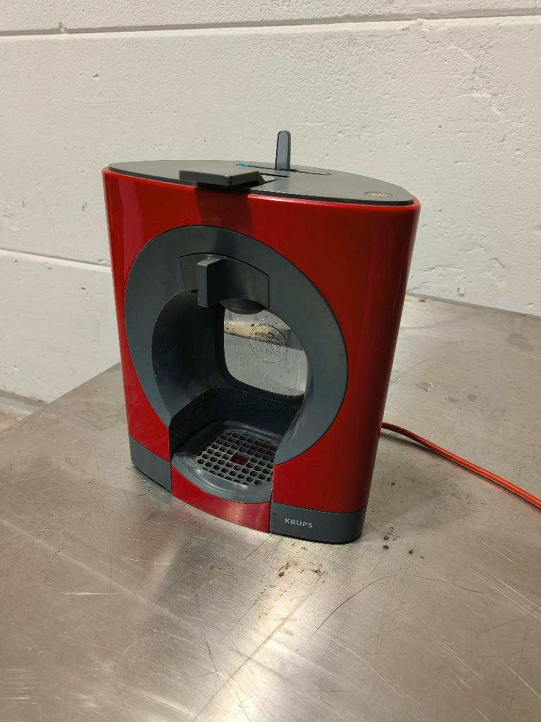 Koffiecup machine Krups KP110 Dolce Gusto Oblo rood, Elektronische apparatuur, Koffiezetapparaten, Gebruikt, Onbekend, Koffiemachine