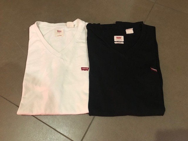 T shirts, Levi's, Wit, Ophalen of Verzenden, Zo goed als nieuw