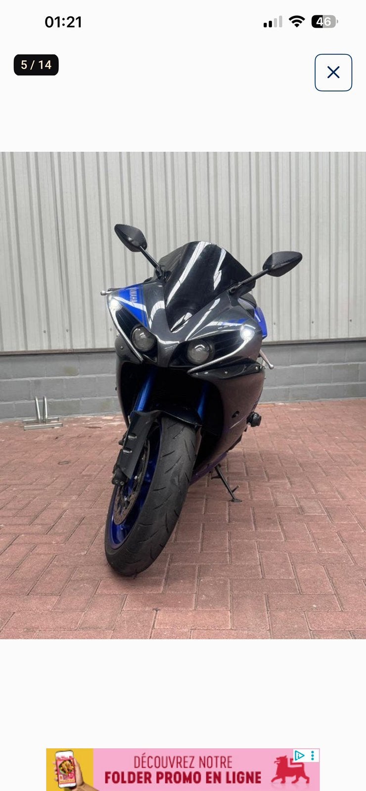 Yamaha r1, Fietsen en Brommers, Ophalen, Zo goed als nieuw