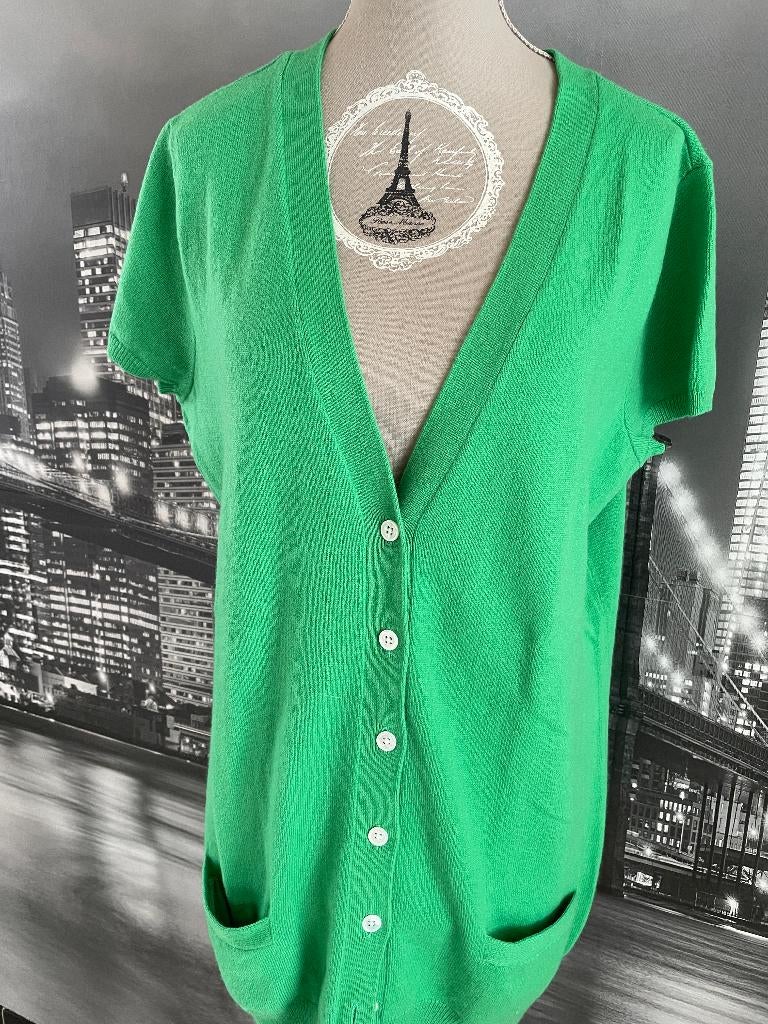 prachtige groene cardigan - Ralph Lauren - XL, Verzenden, Maat 46/48 (XL) of groter, Zo goed als nieuw, Ralph Lauren