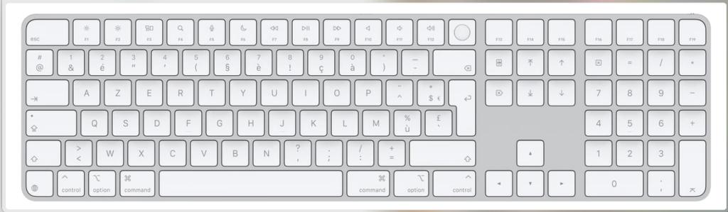 Apple Magic Keyboard AZERTY numeriek toetsenblok, Computers en Software, Ophalen, Azerty, Zo goed als nieuw, Draadloos