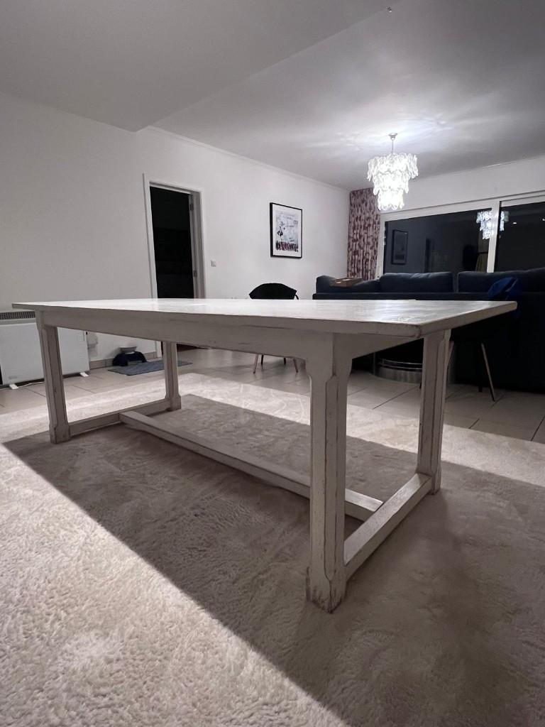 FLAMANT massief houten eettafel voor 6 tot 8 personen, Huis en Inrichting, Tafels | Eettafels, Gebruikt, 50 tot 100 cm, 200 cm of meer