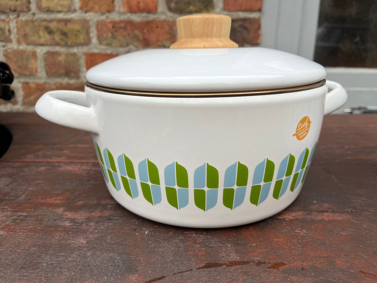 Set kookpotten vintage HoneyWare, Huis en Inrichting, Ophalen of Verzenden, Nieuw, Emaille, Pannenset