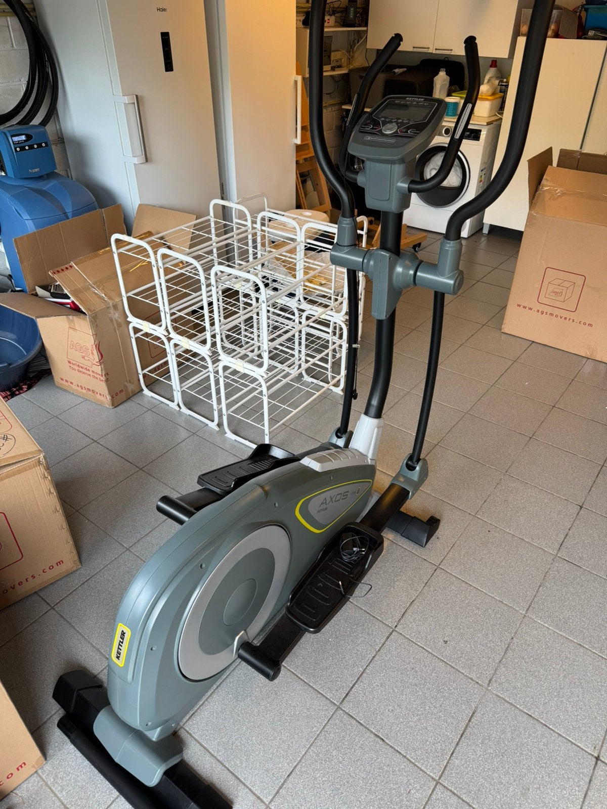 Vélo elliptique Crosstrainer Kettler Axos Cross P Gris, Enlèvement, Comme neuf, Vélo elliptique