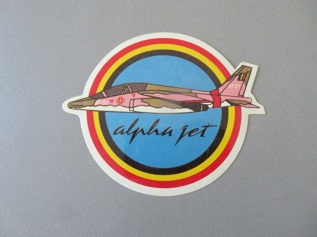 sticker militair Alpha Jet AT01 Belgische Luchtmacht, Verzamelen, Verzenden, Luchtmacht, Overige typen