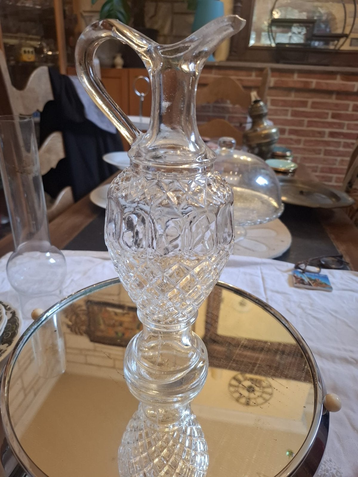 Aiguiere decoratif en verre, Maison & Meubles, Accessoires pour la Maison | Étagères, Enlèvement ou Envoi, Comme neuf, Verre