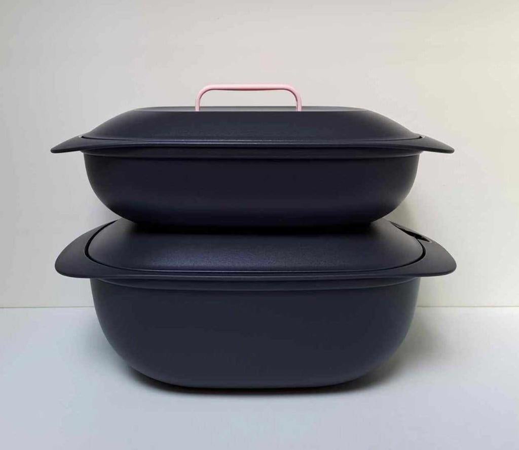 Tupperware™ « Gourmet Server » 1,3 + 2 liter - zwart, Verzenden, Nieuw, Bak of Kom