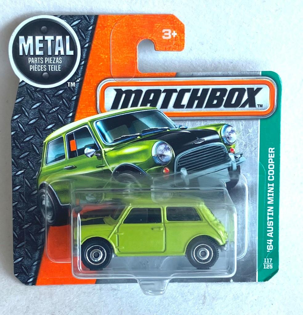 Austin Mini Cooper groen  #117/125 Matchbox., Enlèvement ou Envoi, Comme neuf, Voiture