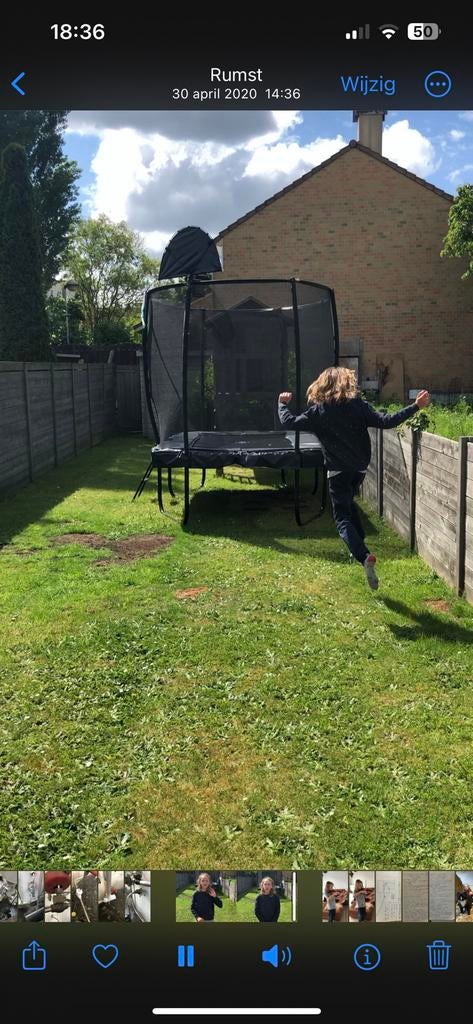 Trampoline exit, Kinderen en Baby's, Speelgoed | Buiten | Trampolines, Ophalen, Gebruikt