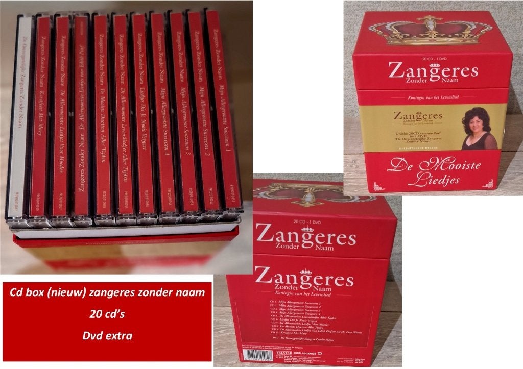 cd's zangeres zonder naam, CD & DVD, Enlèvement, Comme neuf, Autres genres, Comprend un DVD