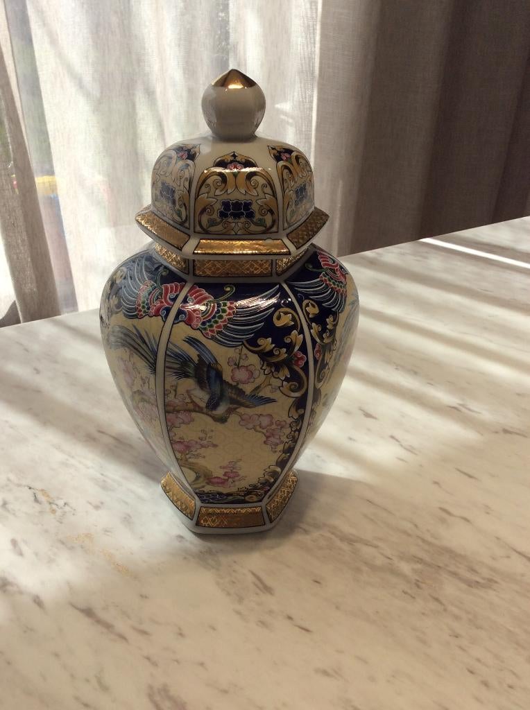 Japanse porseleinen vaas Imari-stijl, Antiek en Kunst, Curiosa en Brocante, Ophalen of Verzenden