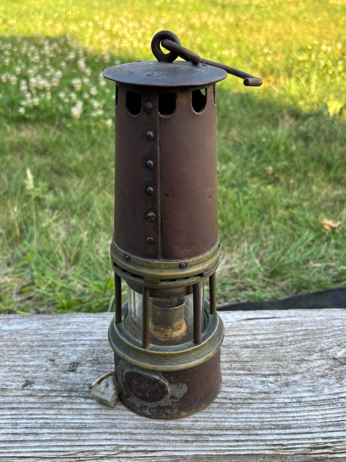 Antieke mijnwerkerslamp Industriële stijl & collectie, Ophalen of Verzenden