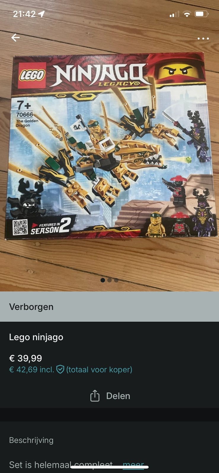 Lego ninjago, Enlèvement, Comme neuf