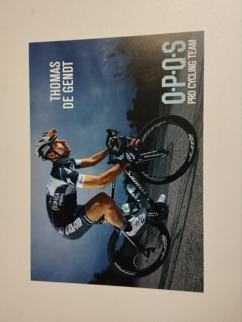 Een wielrenner van Thomas de Gendt ploeg opos pro cycling te, Enlèvement