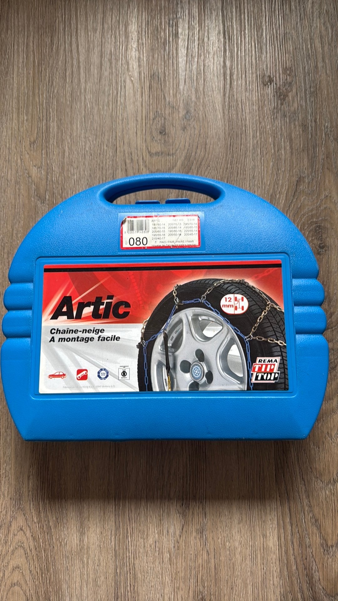 Artic sneeuwkettingen maat 080 compleet in originele koffer, Enlèvement, Comme neuf