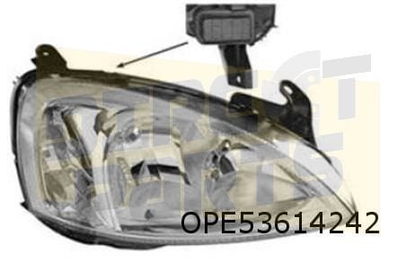 Opel Corsa C (7/02-) koplamp Rechts (merk AL) (identiteit LK, Neuf, -, -, Opel