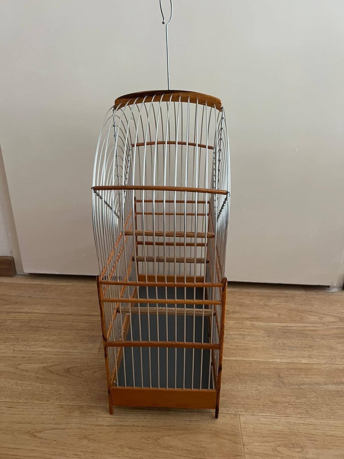 cage de Suriname avec plexie, Enlèvement, Comme neuf, Bois, Cage à oiseaux